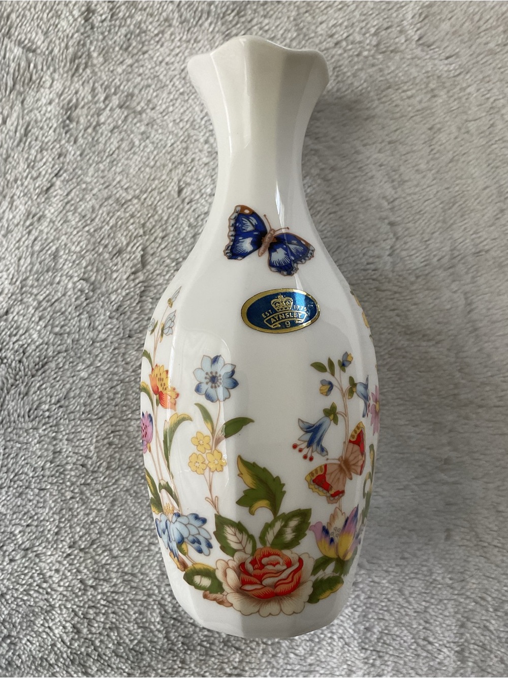 AYNSLEY Vase “Cottage Garden” Vintage